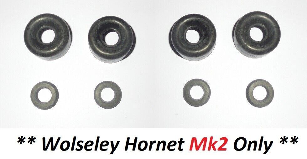 FRONT BRAKE WHEEL CYLINDER REPAIR SEALS KITS x4 (Wolseley Hornet) (**Mk2 Only**) (**From 63- 67 Only**) 